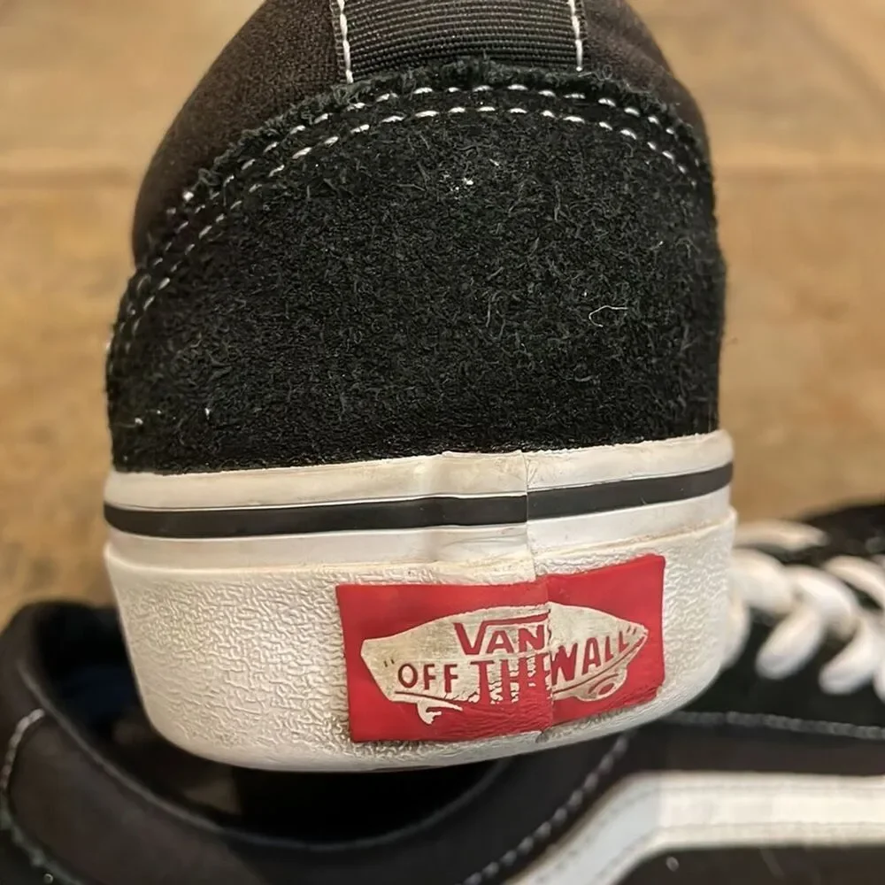 Vans Old Skool Black Suede Leather Low Top Sneaker Shoe US Youth 4.5 EU 36